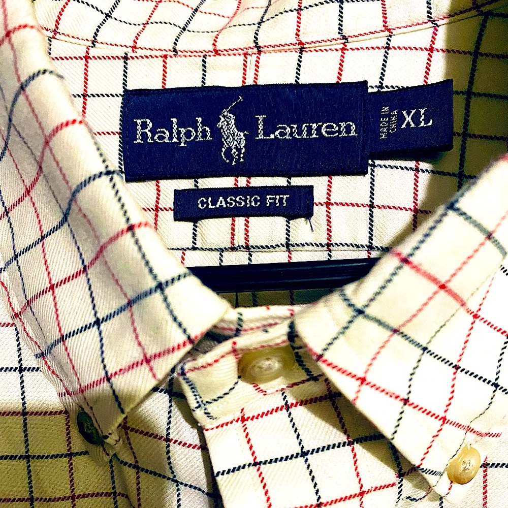 Ralf Lauren vintage mens long sleeve button up.